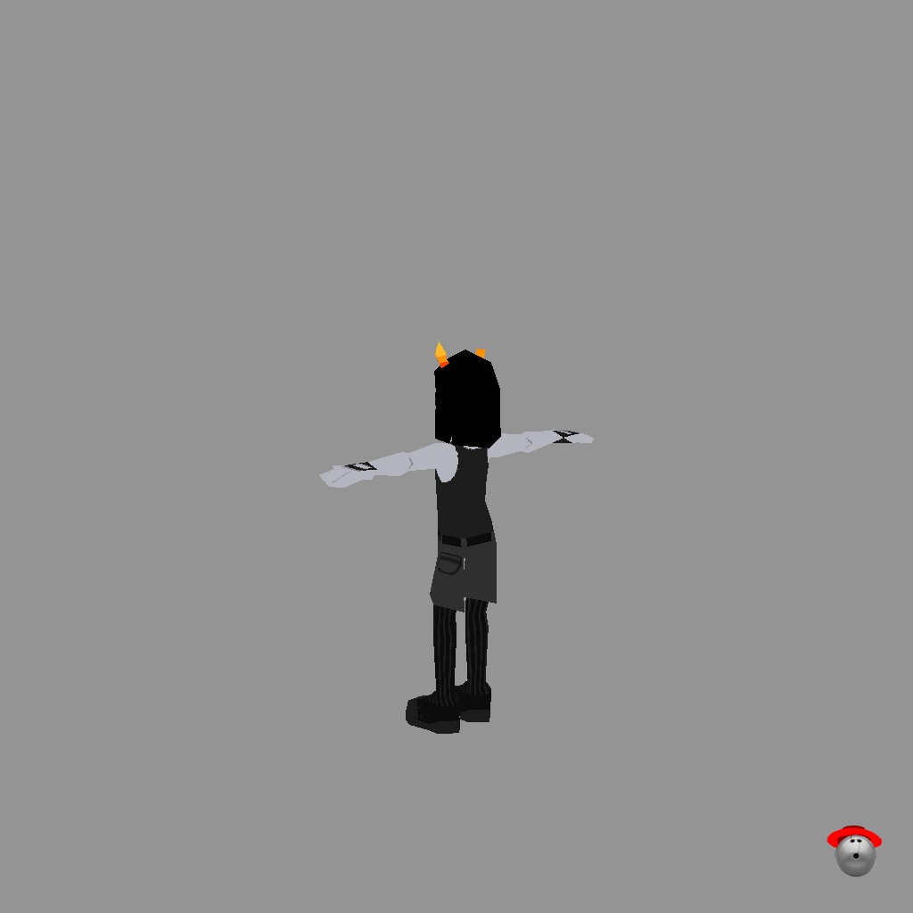 Low Poly Equius Zahhak - Back Left
