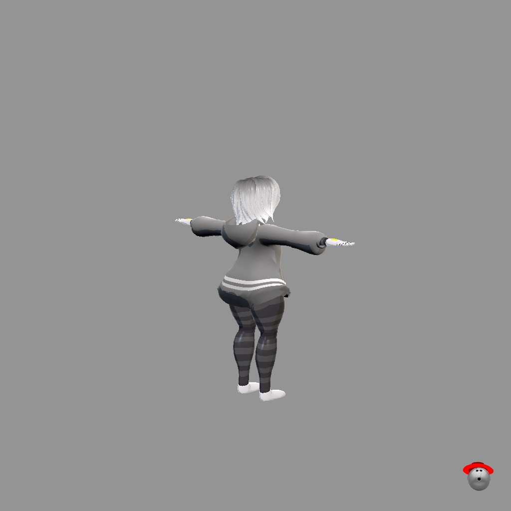 Female Worker Drone - Back Right