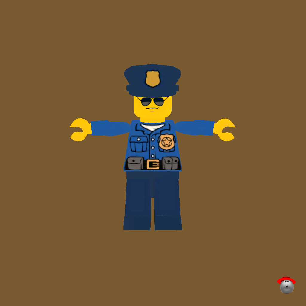 Lego Policeman - Front