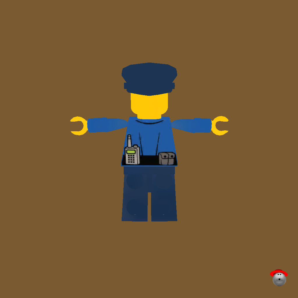 Lego Policeman - Back
