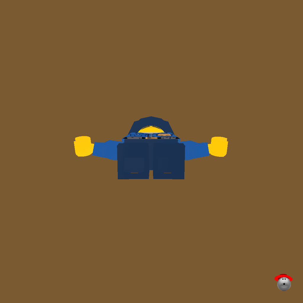 Lego Policeman - Straight Bottom