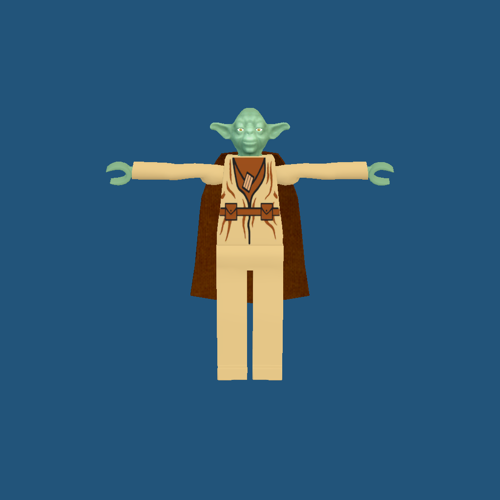 Tall LEGO Yoda - Front