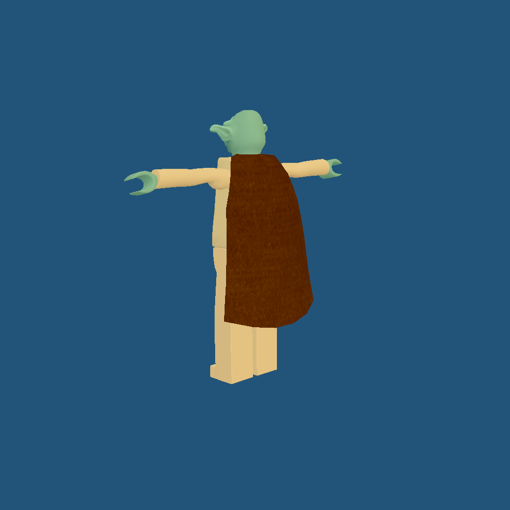 Tall LEGO Yoda - Back Left