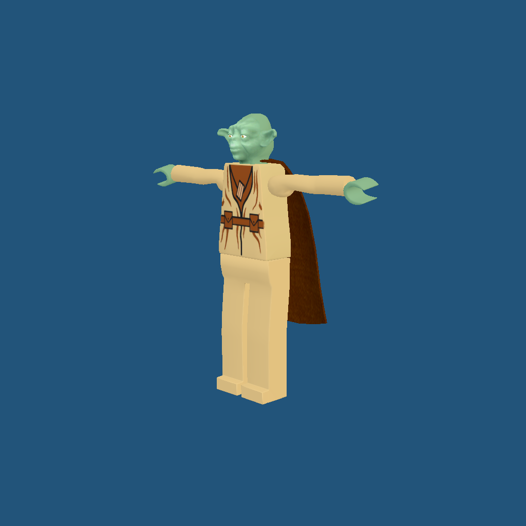 Tall LEGO Yoda - Front Left