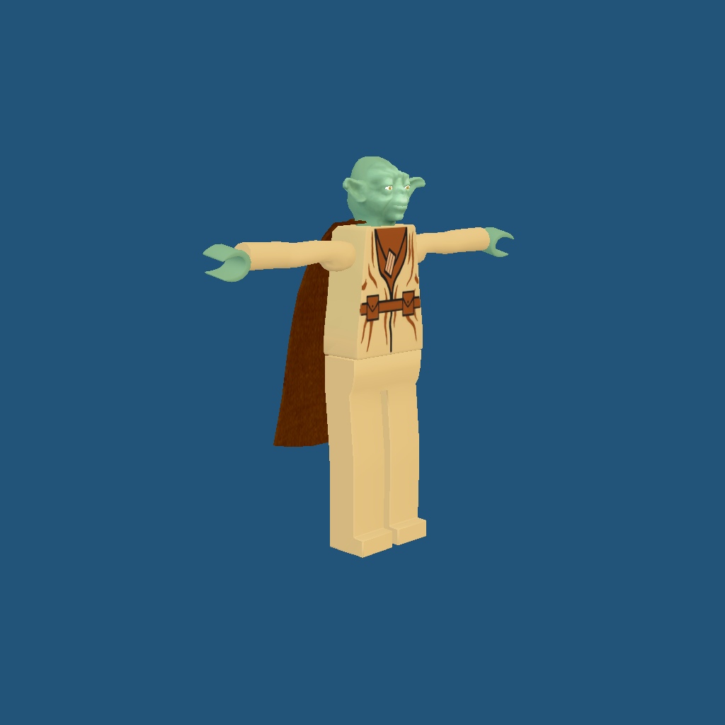 Tall LEGO Yoda - Front Right