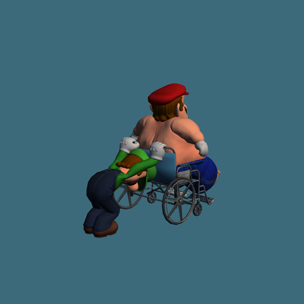My 600LB Life （Super Mario Bros Edition） - Back Right