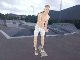 Man Skateboarding