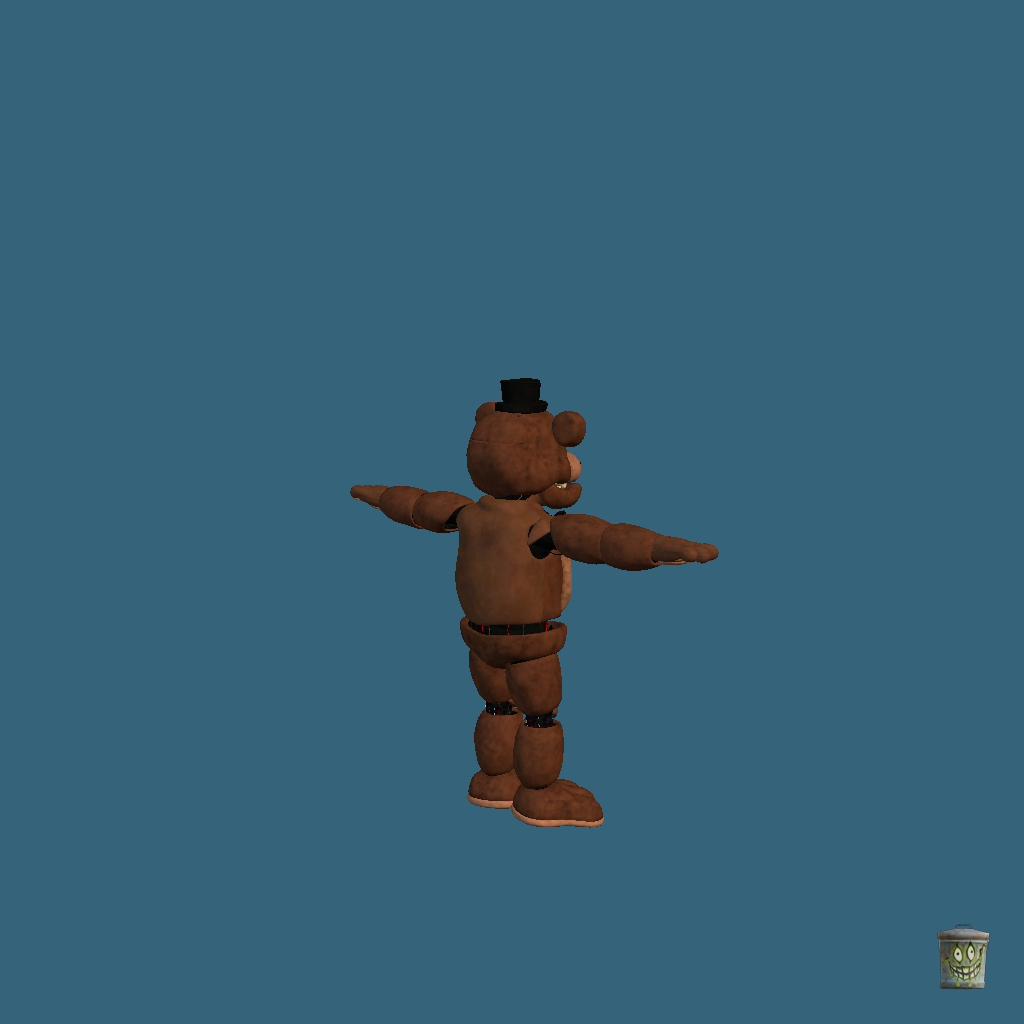 Movie Costume Freddy - Back Right