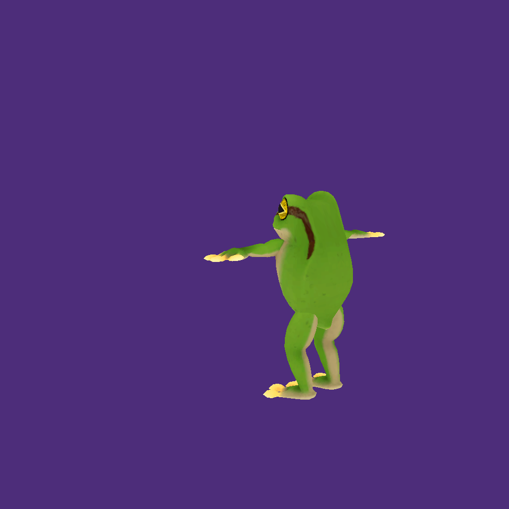 Mario Odyssey Frog V2 - Back Left