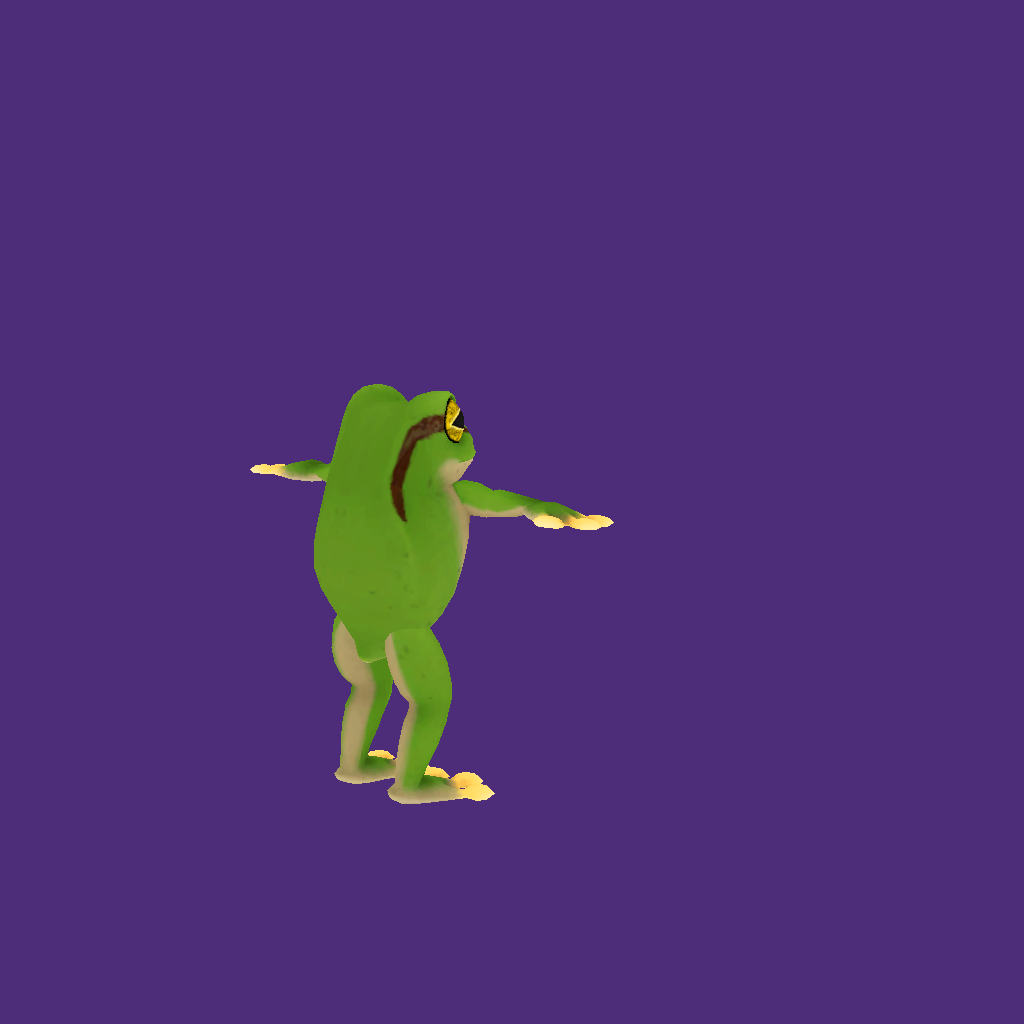 Mario Odyssey Frog V2 - Back Right