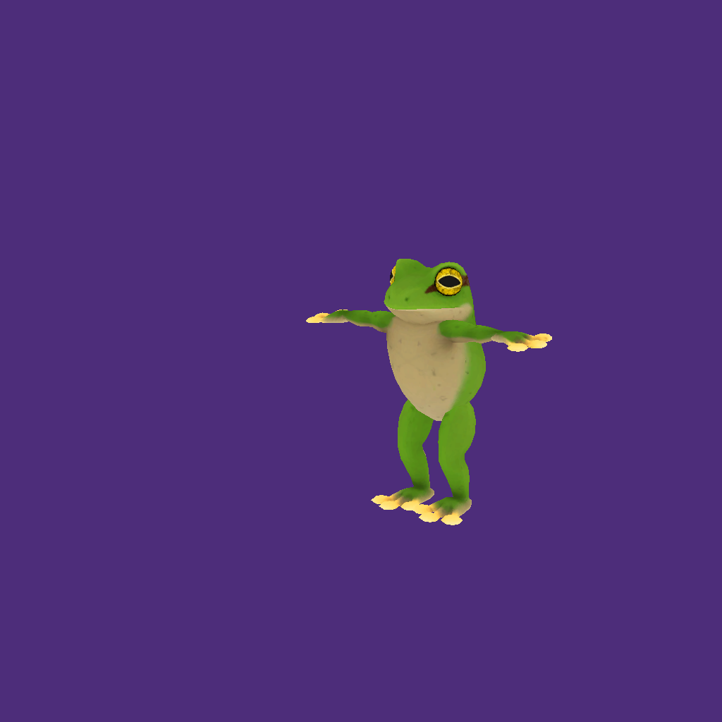 Mario Odyssey Frog V2 - Front Left