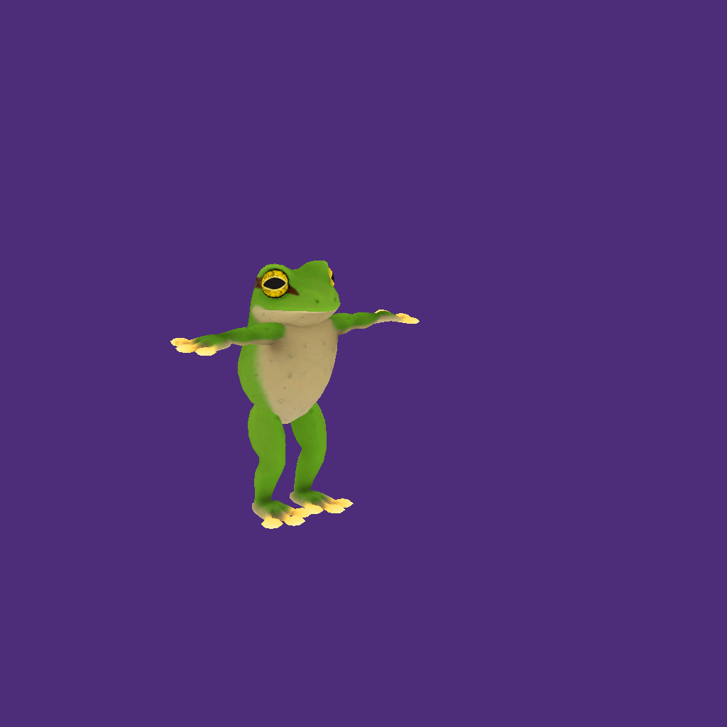 Mario Odyssey Frog V2 - Front Right