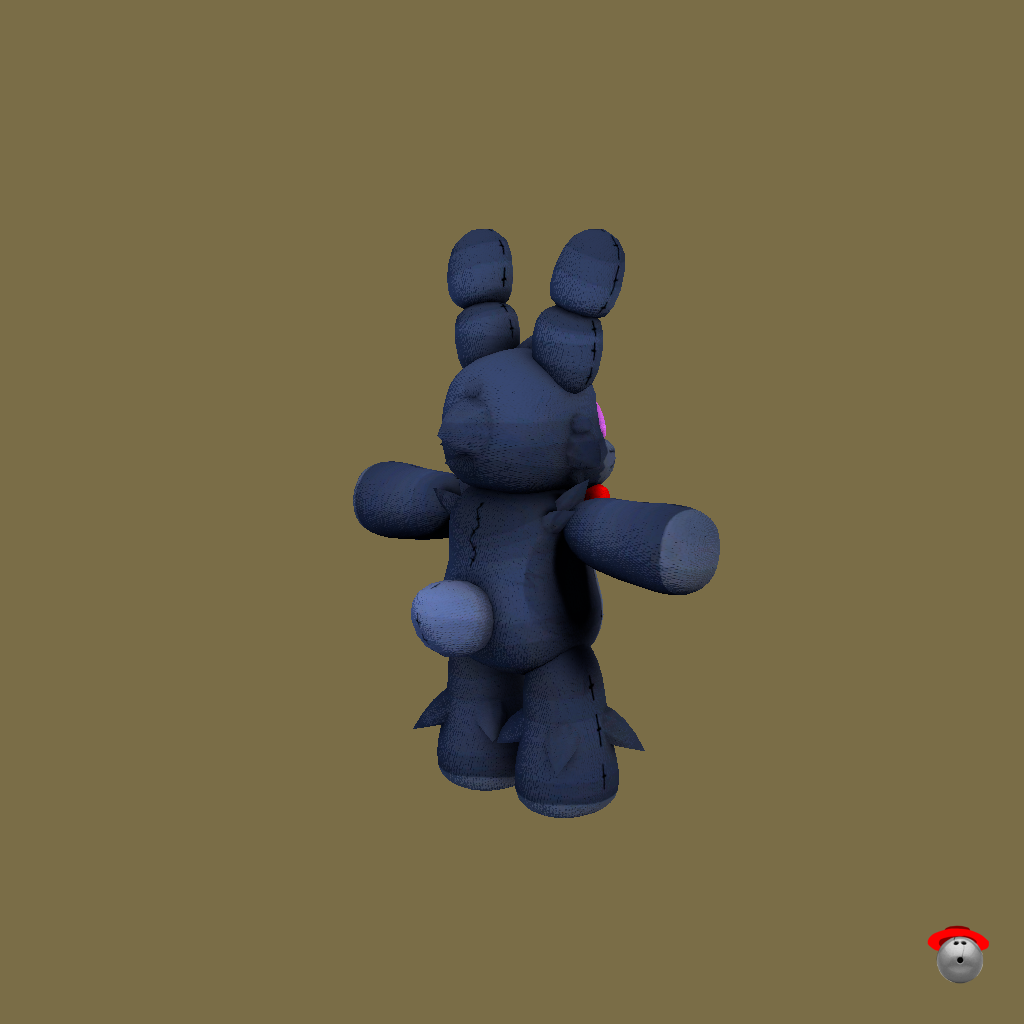 Bonnie The Bunny Plushie - Back Right