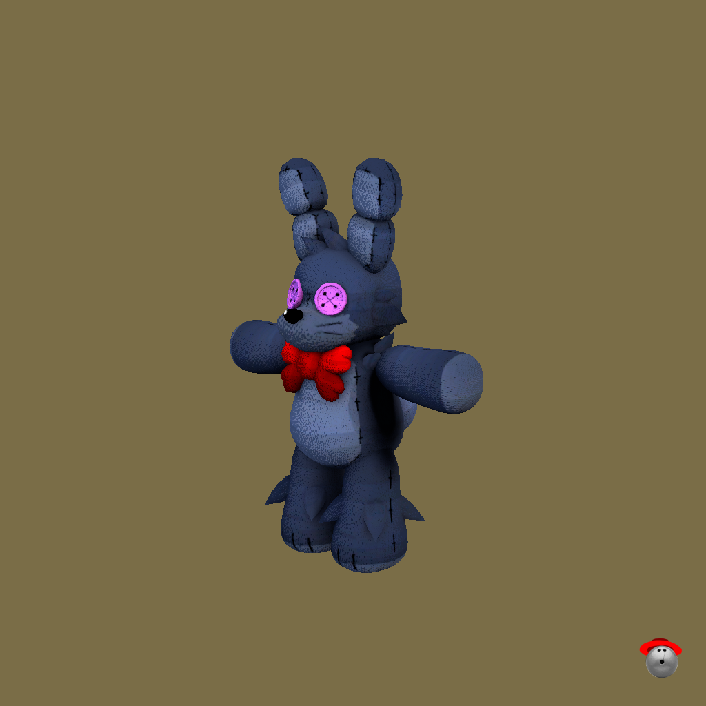 Bonnie The Bunny Plushie - Front Left