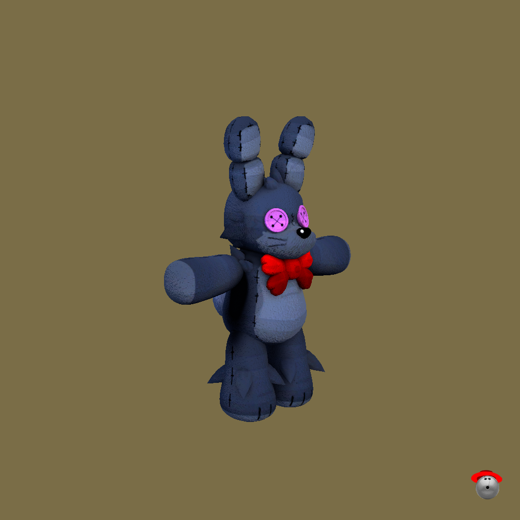 Bonnie The Bunny Plushie - Front Right