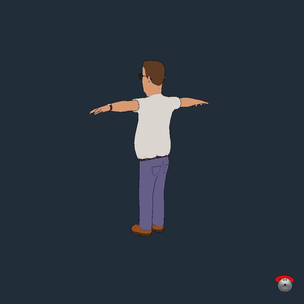 Hank Hill - Back Left
