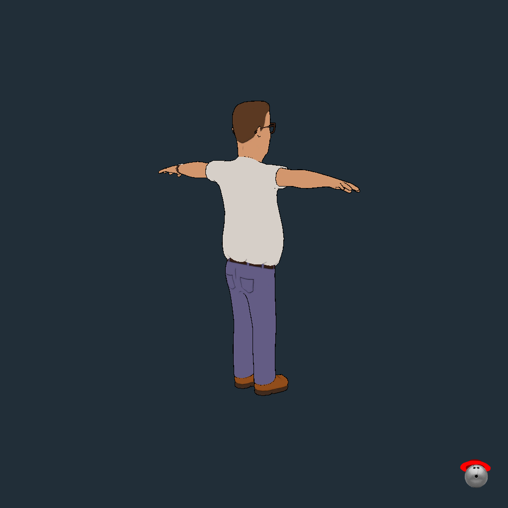 Hank Hill - Back Right
