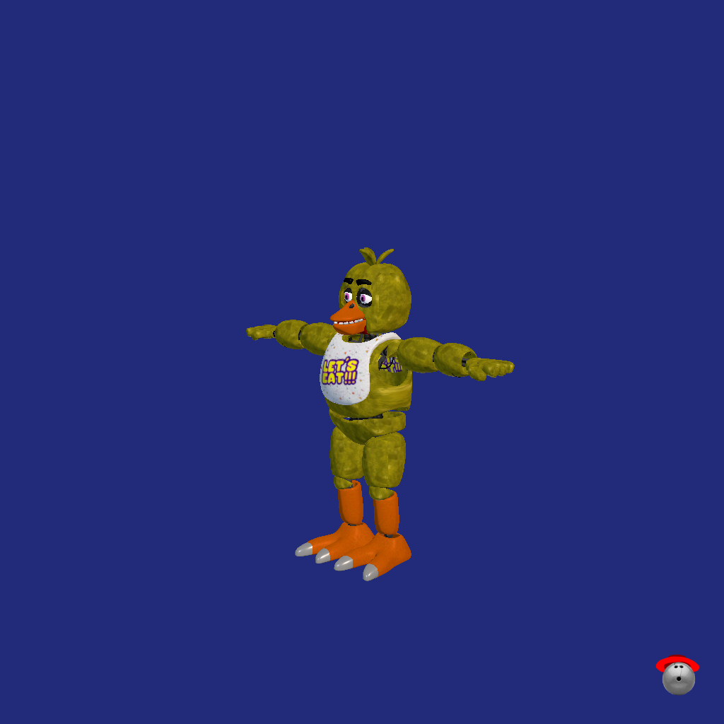 FNaF˸ 1 Chica The Chicken - Front Left
