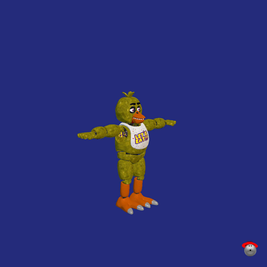 FNaF˸ 1 Chica The Chicken - Front Right