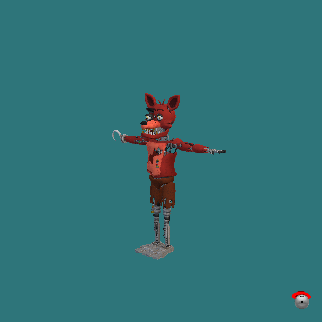 FNaF 1 - Foxy The Pirate Fox - Front Left