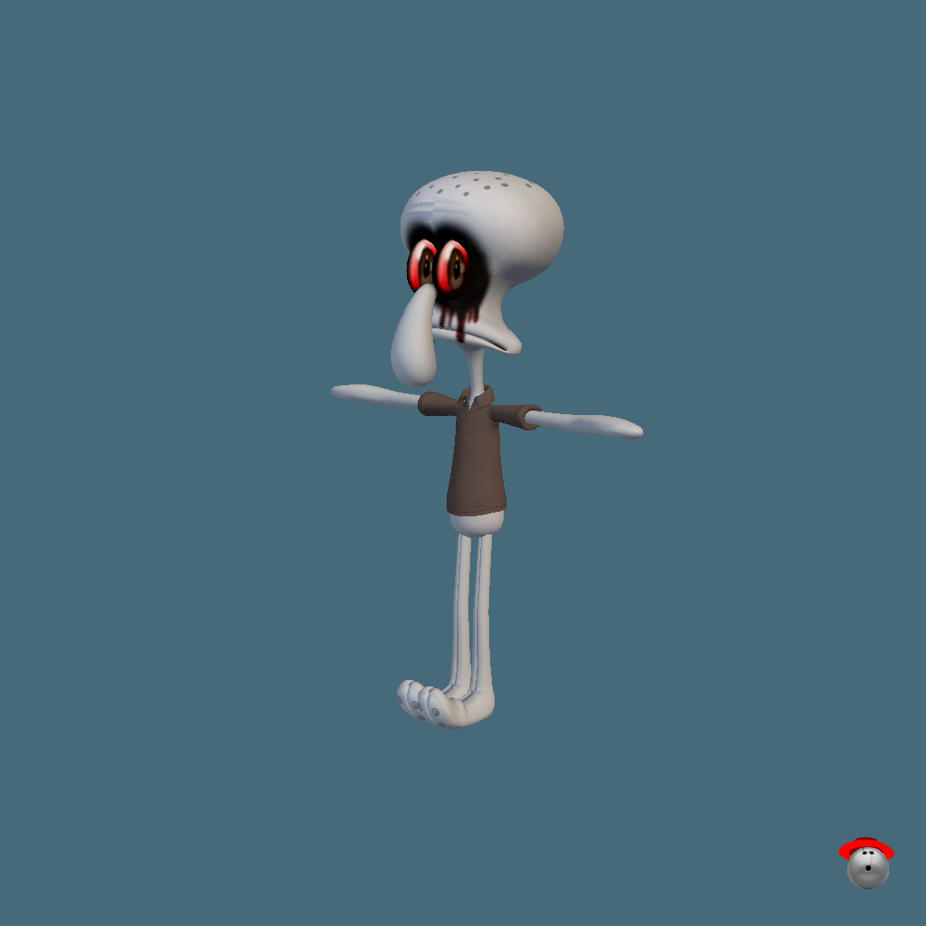Red Mist Squidward - Front Left