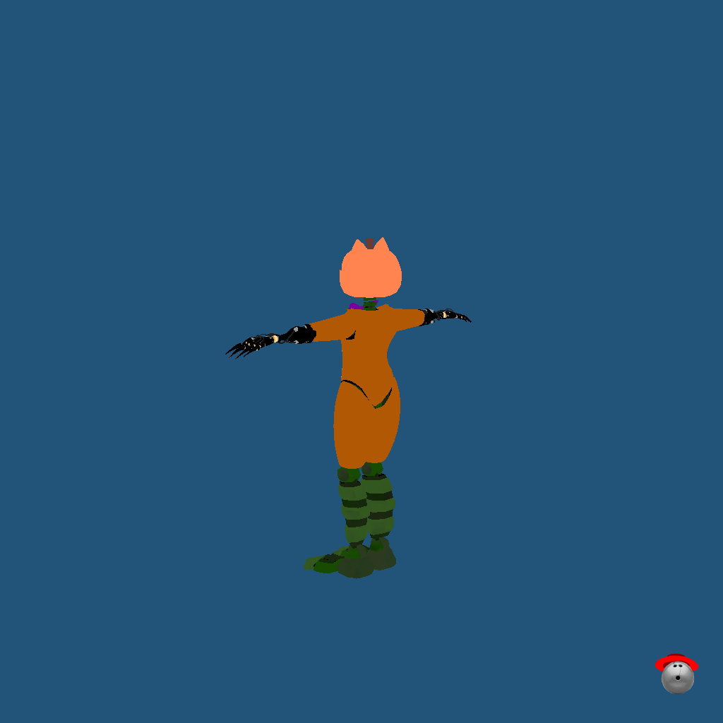 The Pumpkin Cat - Back Left