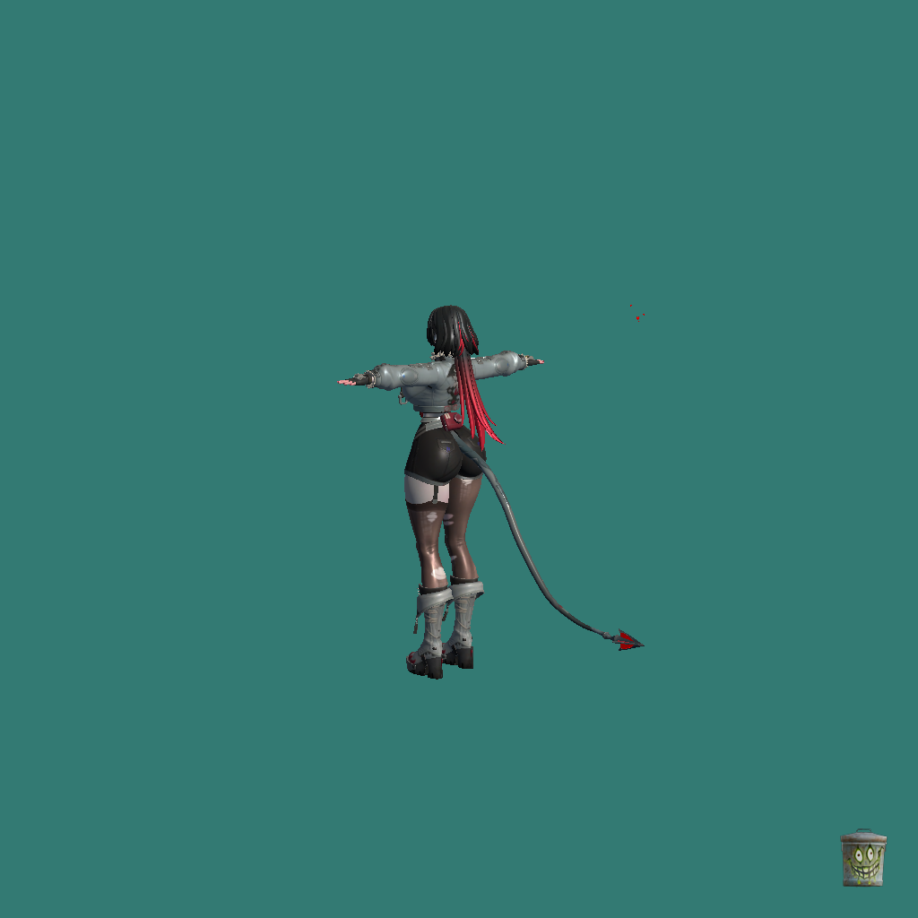 Furry Jane Doe - Crossplatform - Back Left