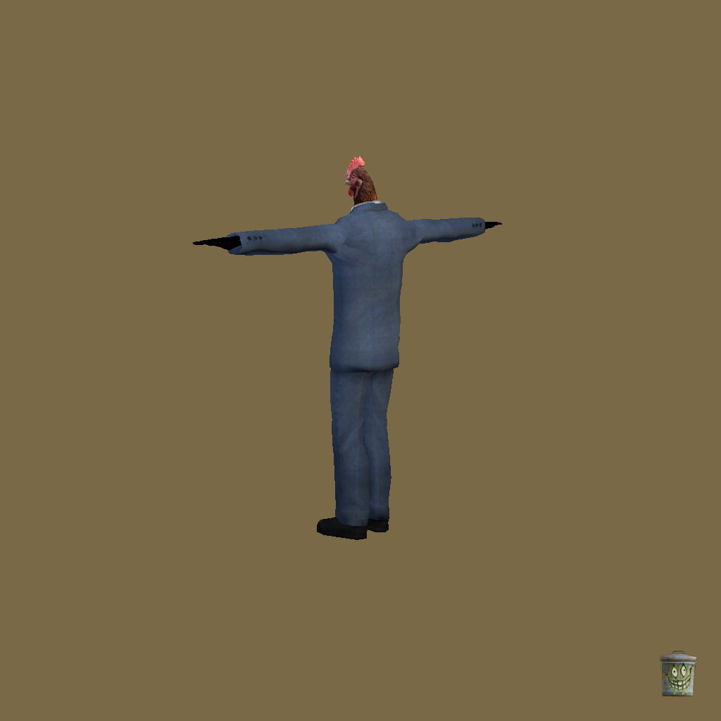 Chicken Man - Back Left