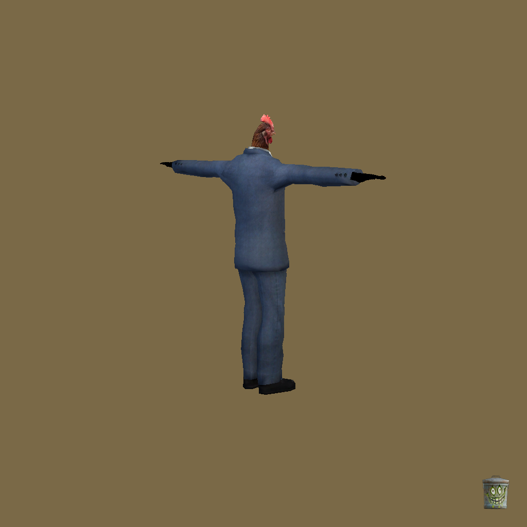 Chicken Man - Back Right