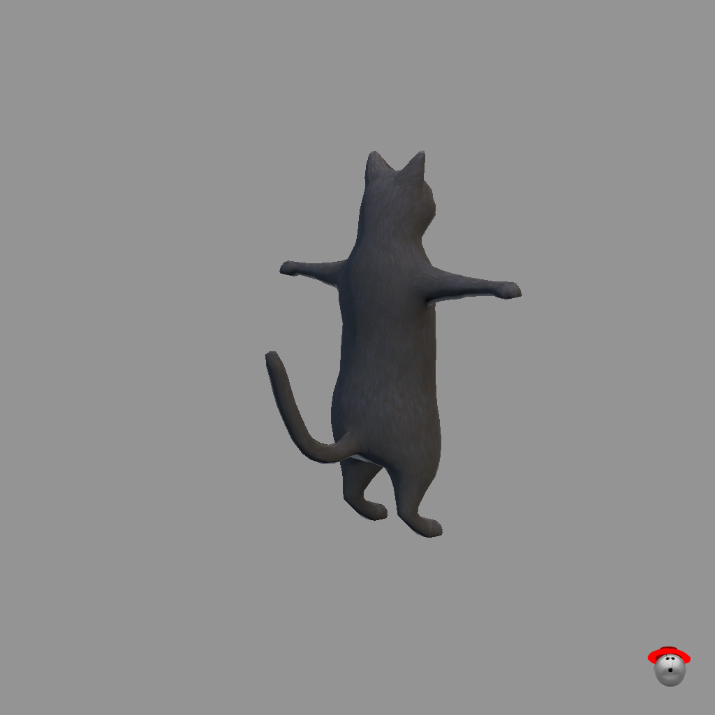 aDanza Cat Black - Back Right