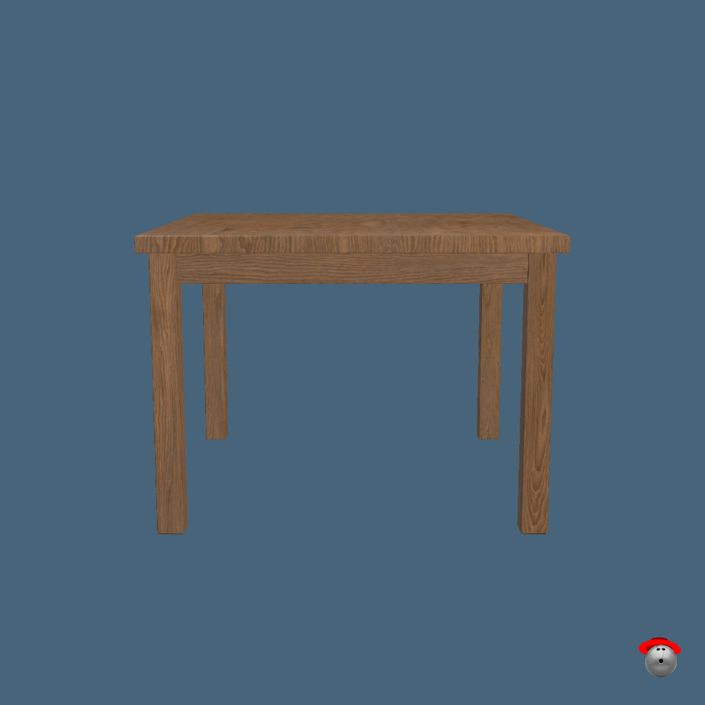 Table Fruiture Crab （Animated） - Front