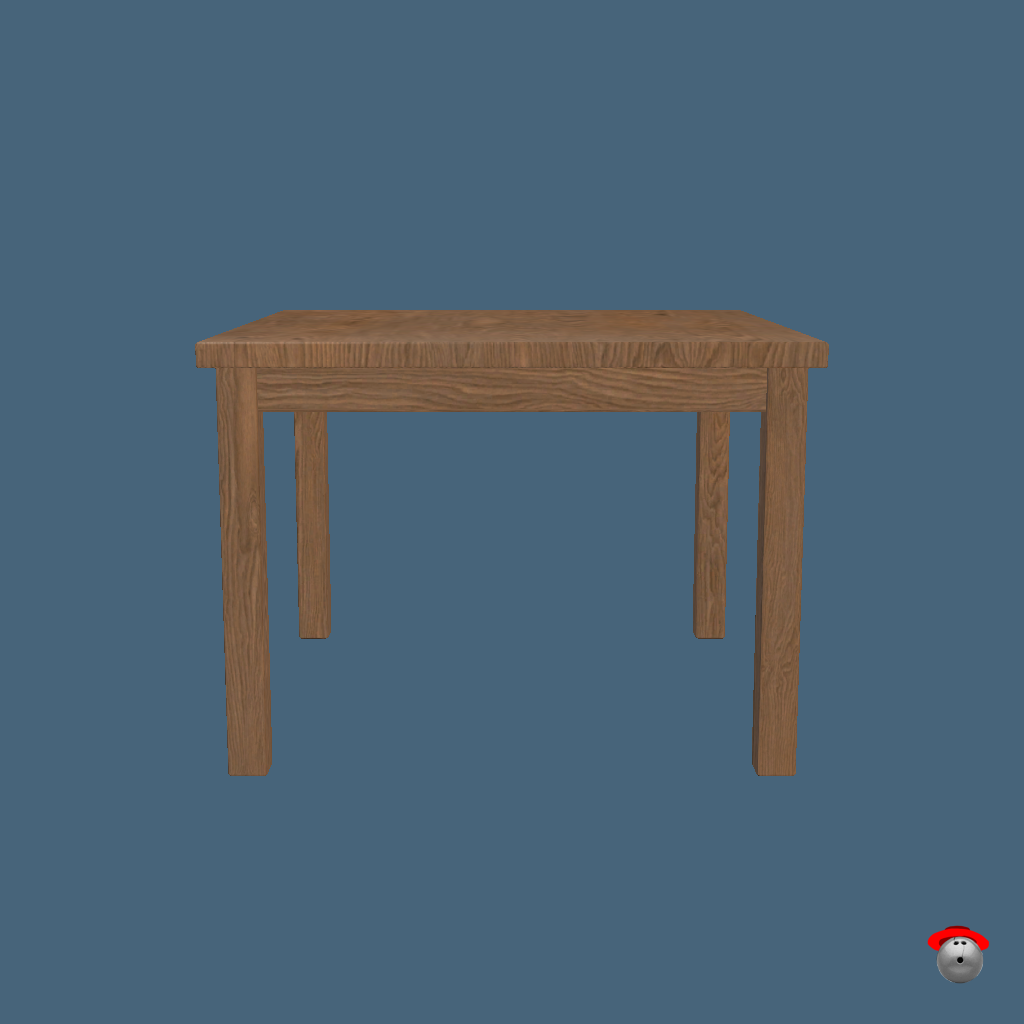 Table Fruiture Crab （Animated） - Back