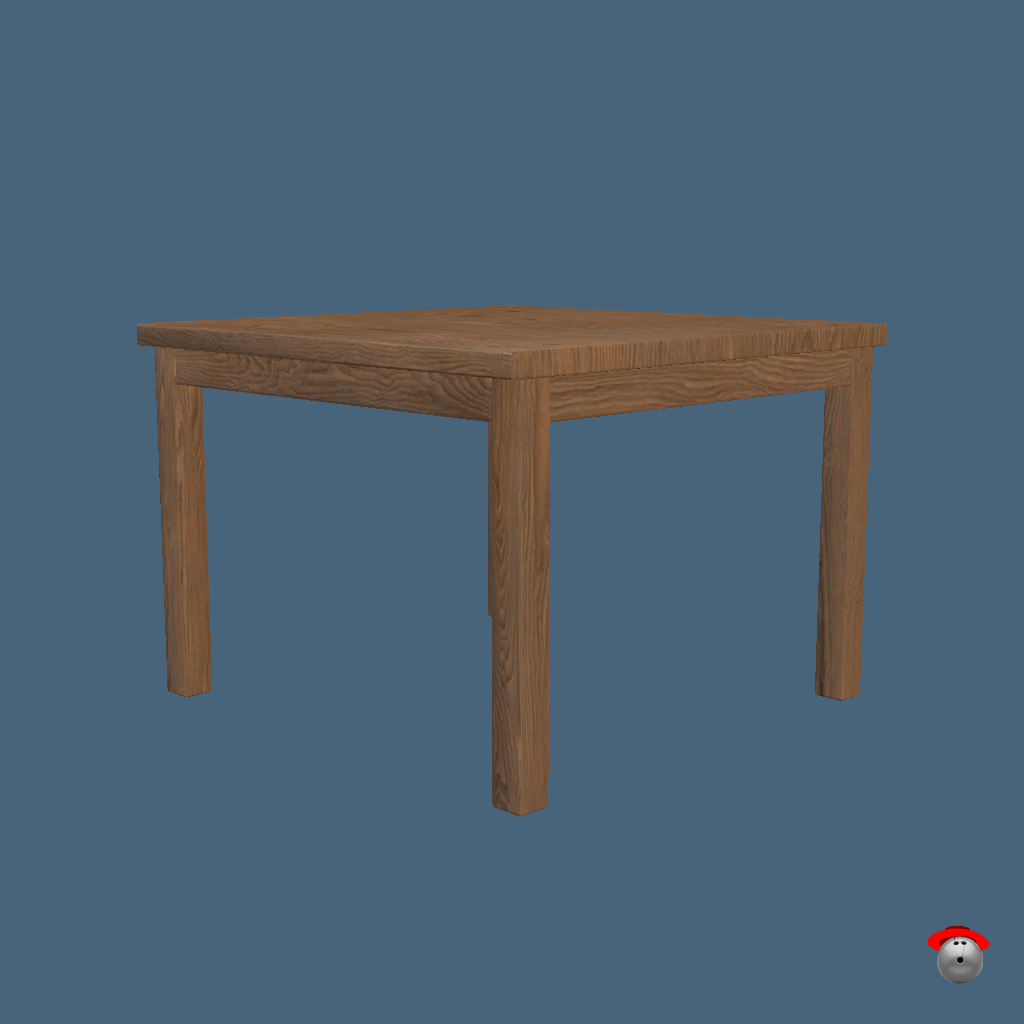 Table Fruiture Crab （Animated） - Back Left