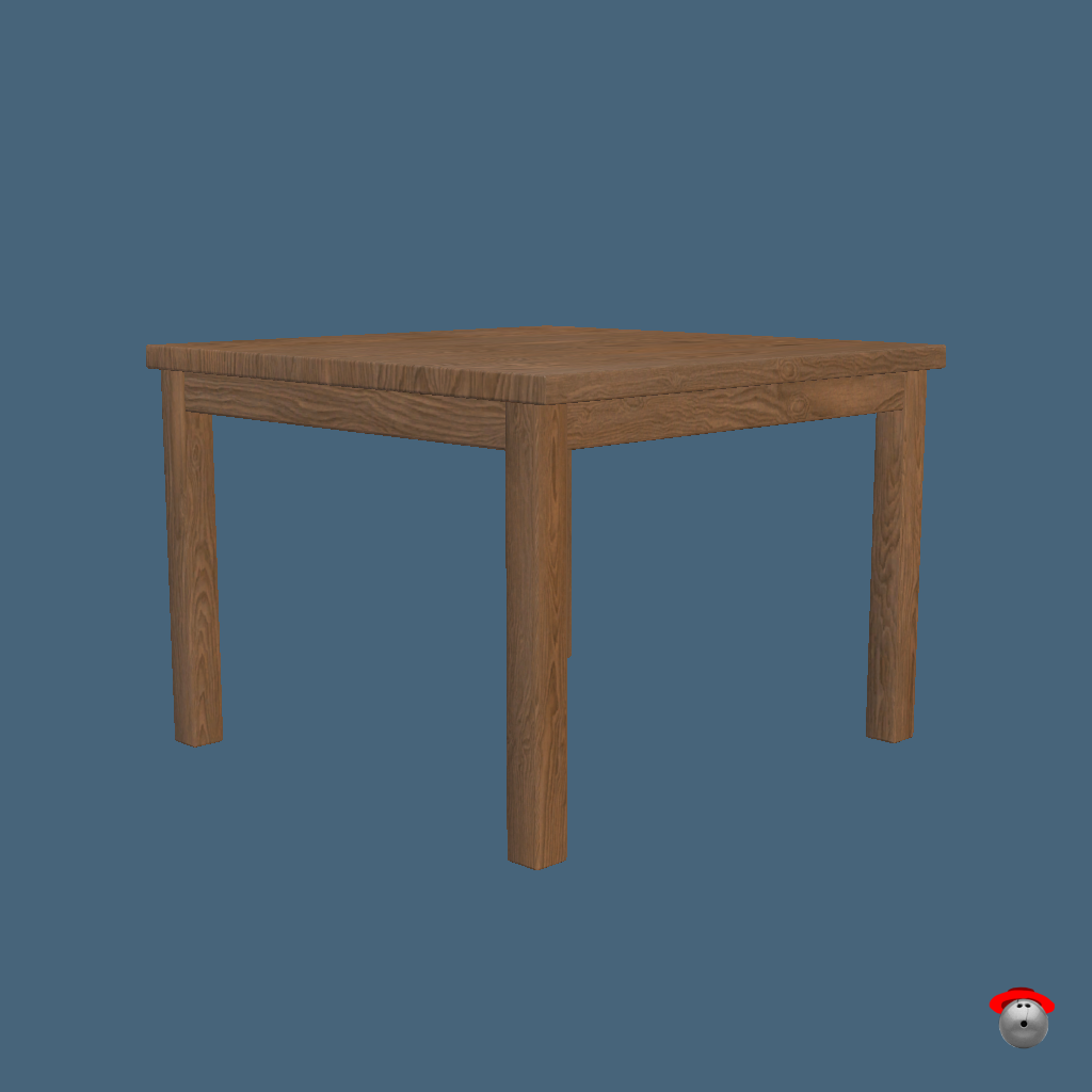 Table Fruiture Crab （Animated） - Back Right