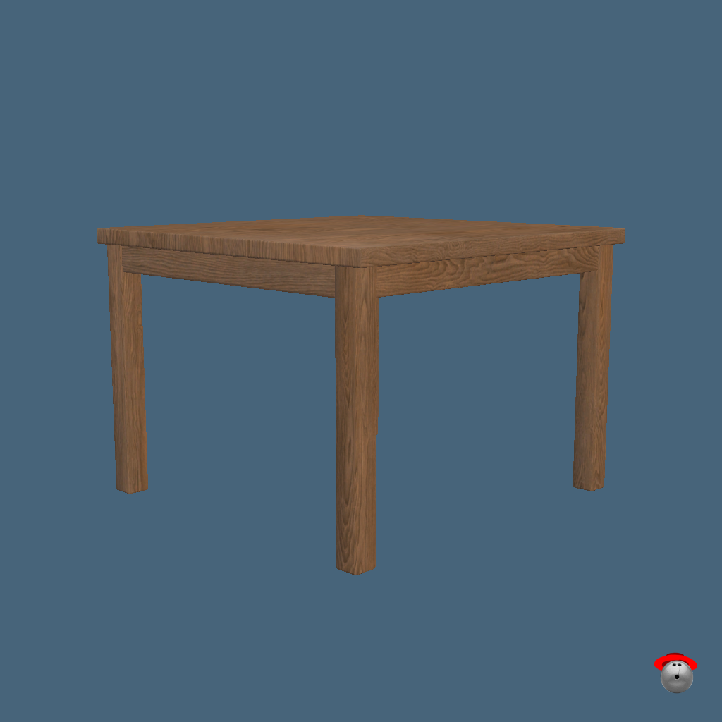 Table Fruiture Crab （Animated） - Front Left