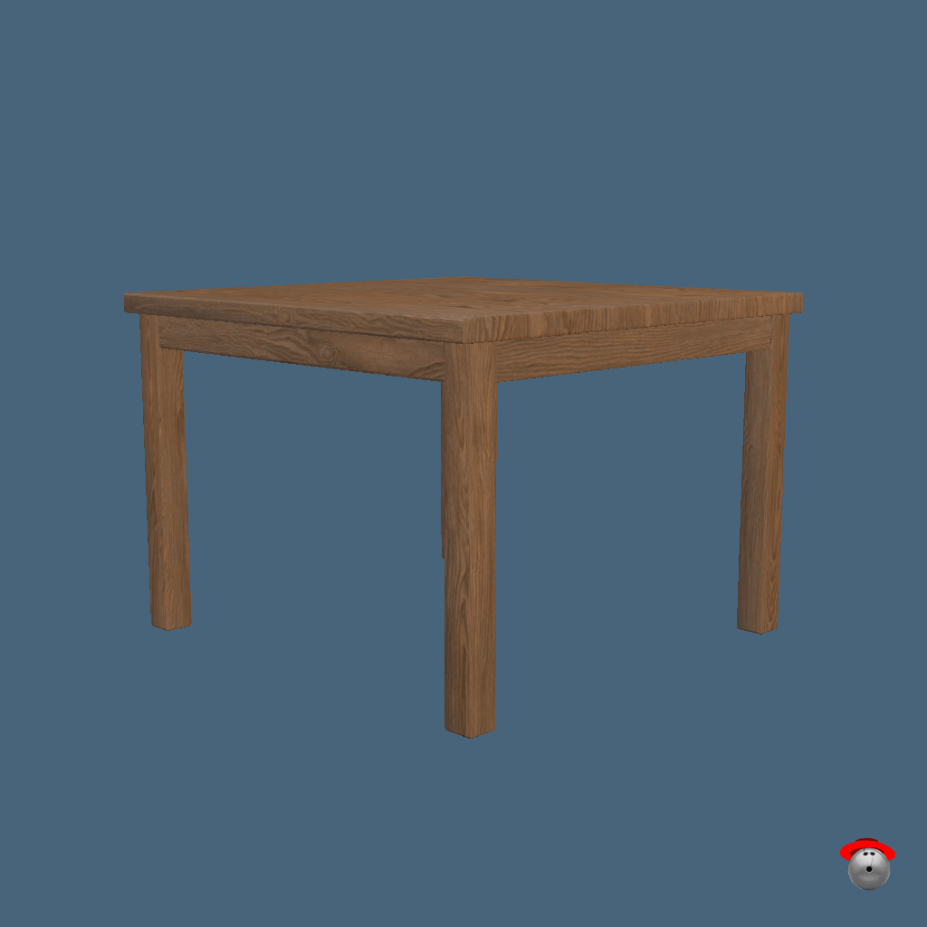 Table Fruiture Crab （Animated） - Front Right