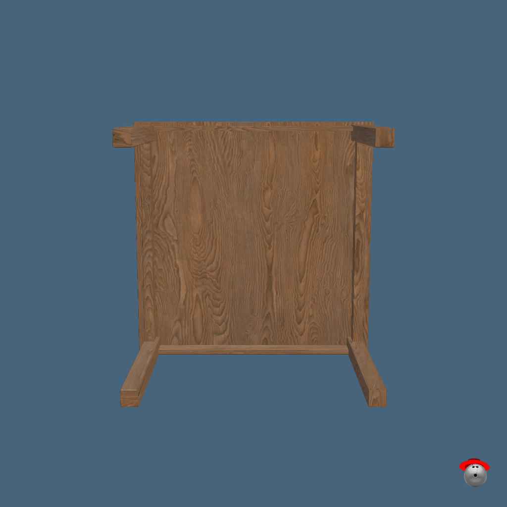 Table Fruiture Crab （Animated） - Straight Bottom