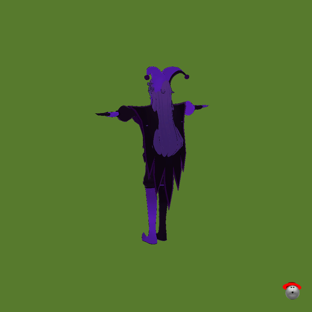 Jester Harlequin edit - Back Left