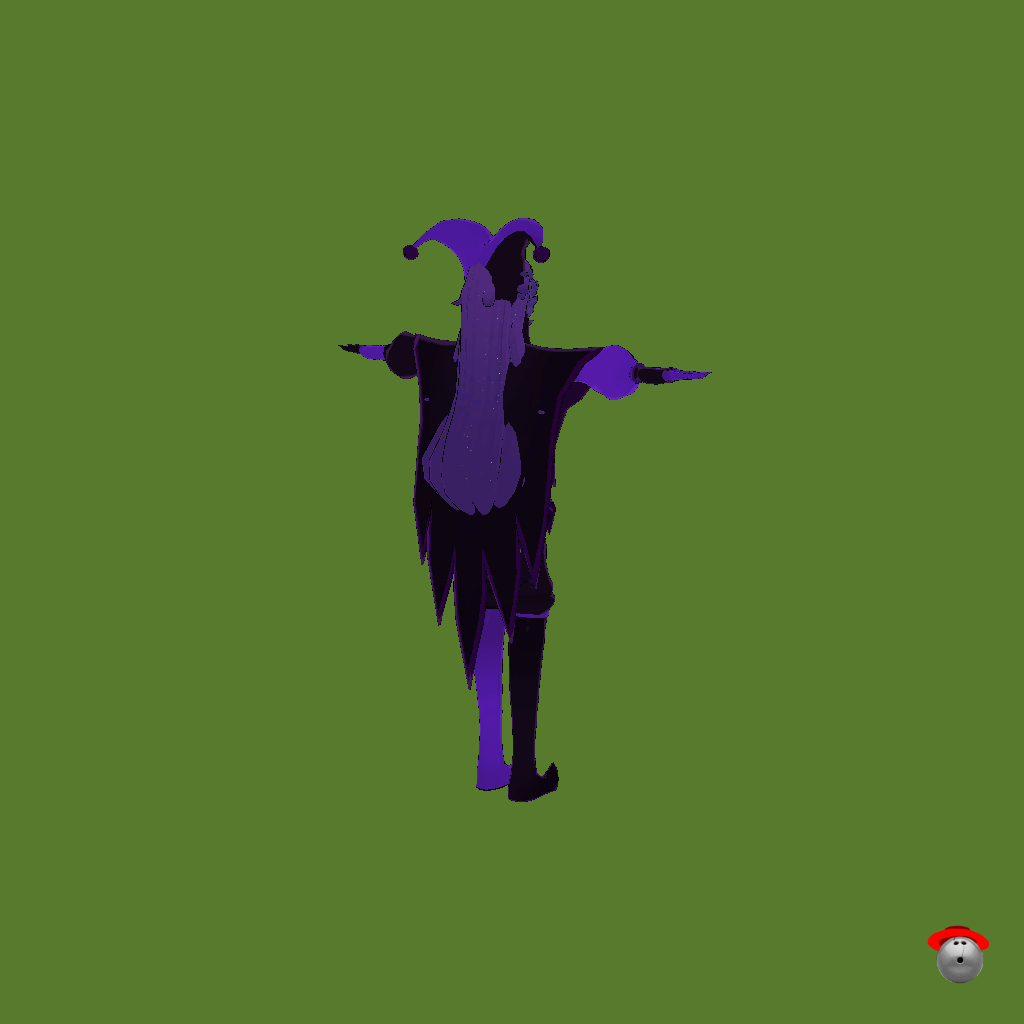 Jester Harlequin edit - Back Right