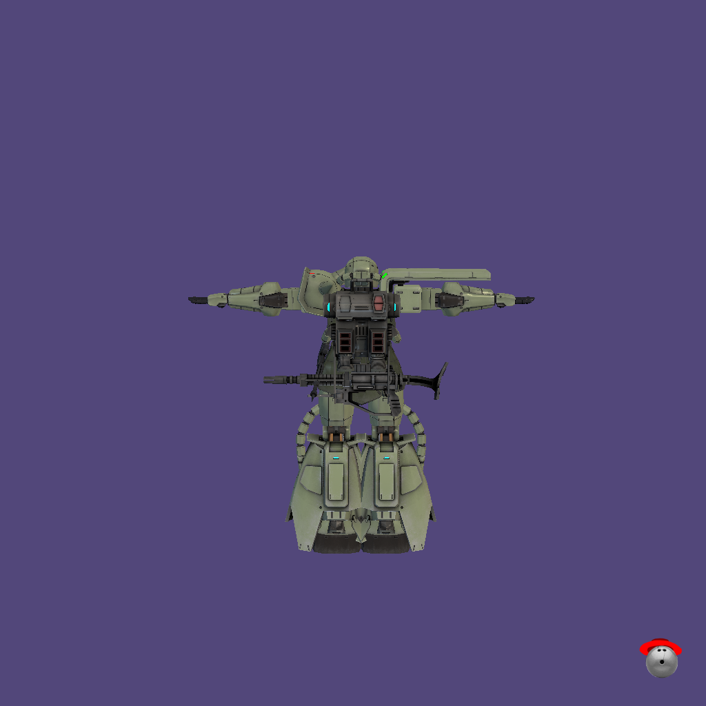 MS-06R-2 Zaku II High Mobility Type - Back