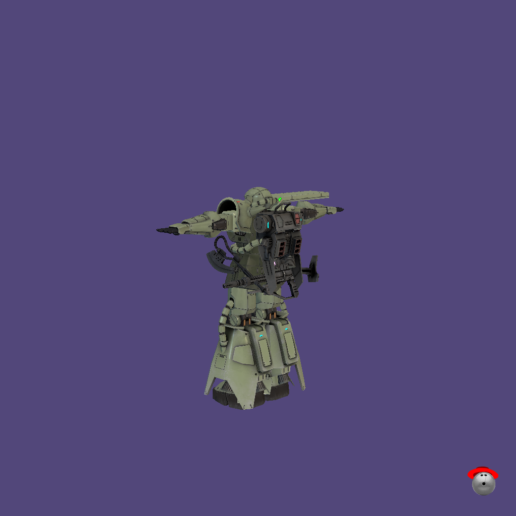 MS-06R-2 Zaku II High Mobility Type - Back Left
