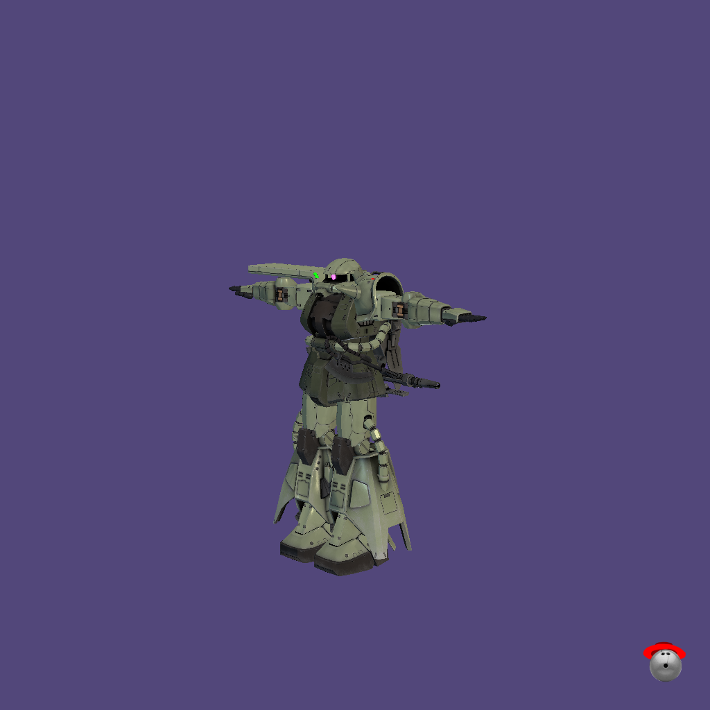 MS-06R-2 Zaku II High Mobility Type - Front Left