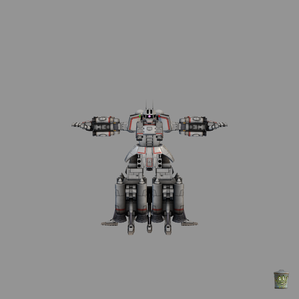 MSN-01 High Mobility Psycommu System Zaku - Front