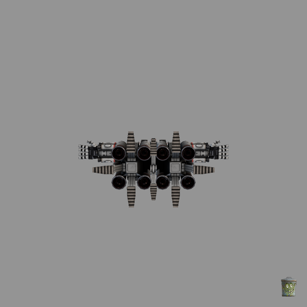 MSN-01 High Mobility Psycommu System Zaku - Straight Bottom