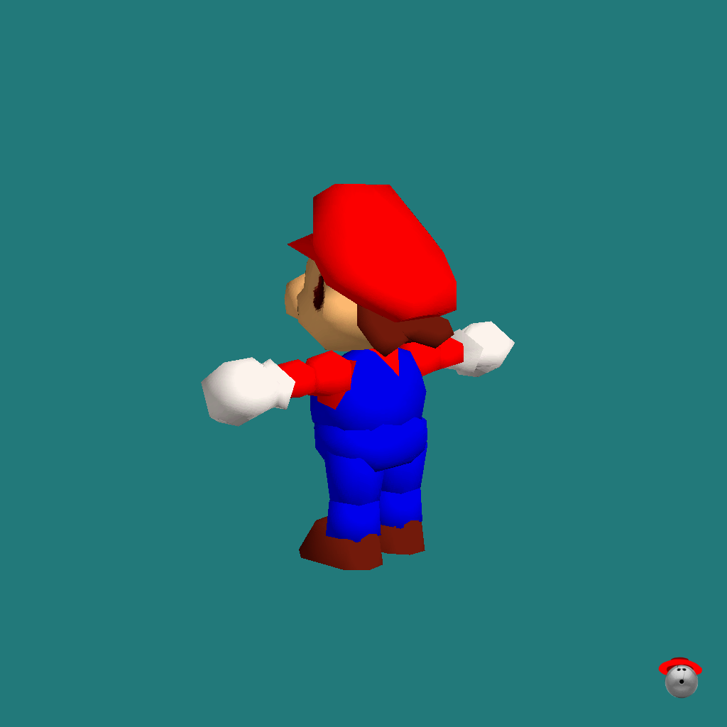 Mario （Super Mario 64）⁄ Customizable 64 Mario - Back Left