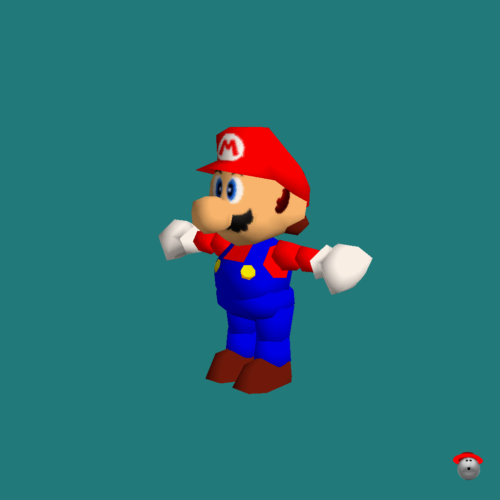 Mario （Super Mario 64）⁄ Customizable 64 Mario - Front Left