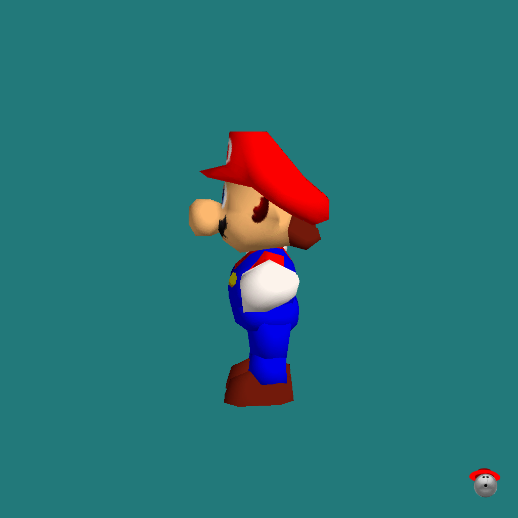 Mario （Super Mario 64）⁄ Customizable 64 Mario - Left