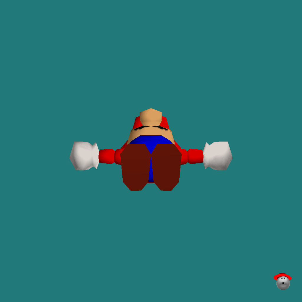Mario （Super Mario 64）⁄ Customizable 64 Mario - Straight Bottom