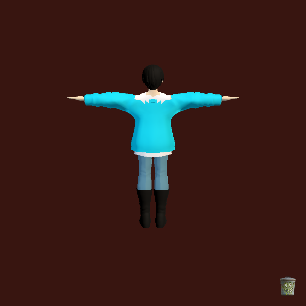 Gokai Cyan - Back