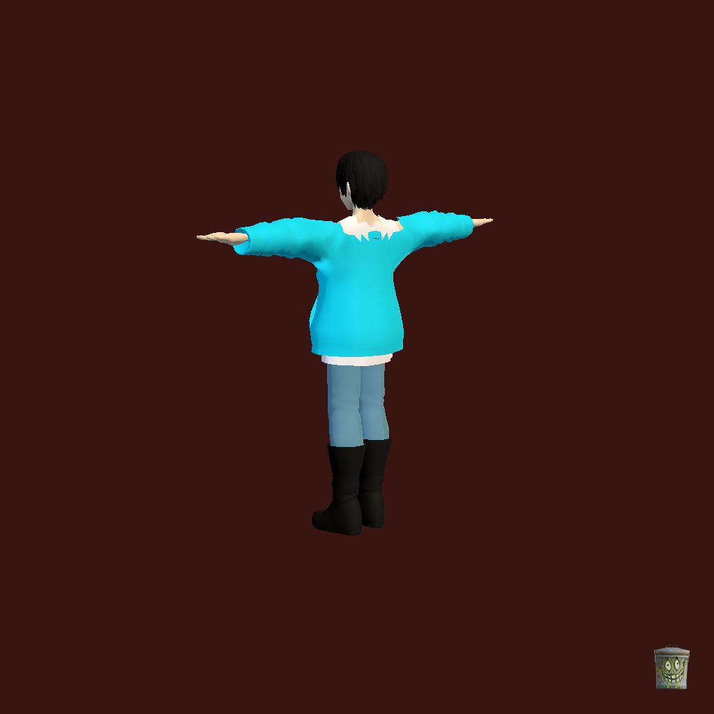 Gokai Cyan - Back Left